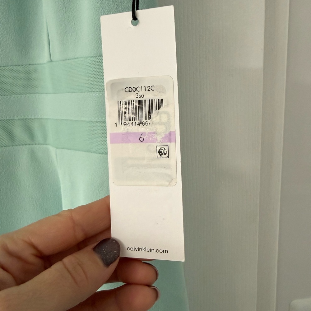 Calvin Klein Light Blue Midi Dress - Picture 12 of 12